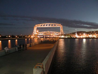 Canal Park at Night